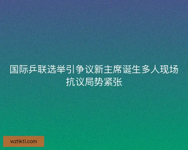 国际乒联选举引争议新主席诞生多人现场抗议局势紧张